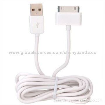 Touch4 Data Cable for Apple iPhone 4/4S, iPad 2, iPad 3, Charging Cable, 1.5M White